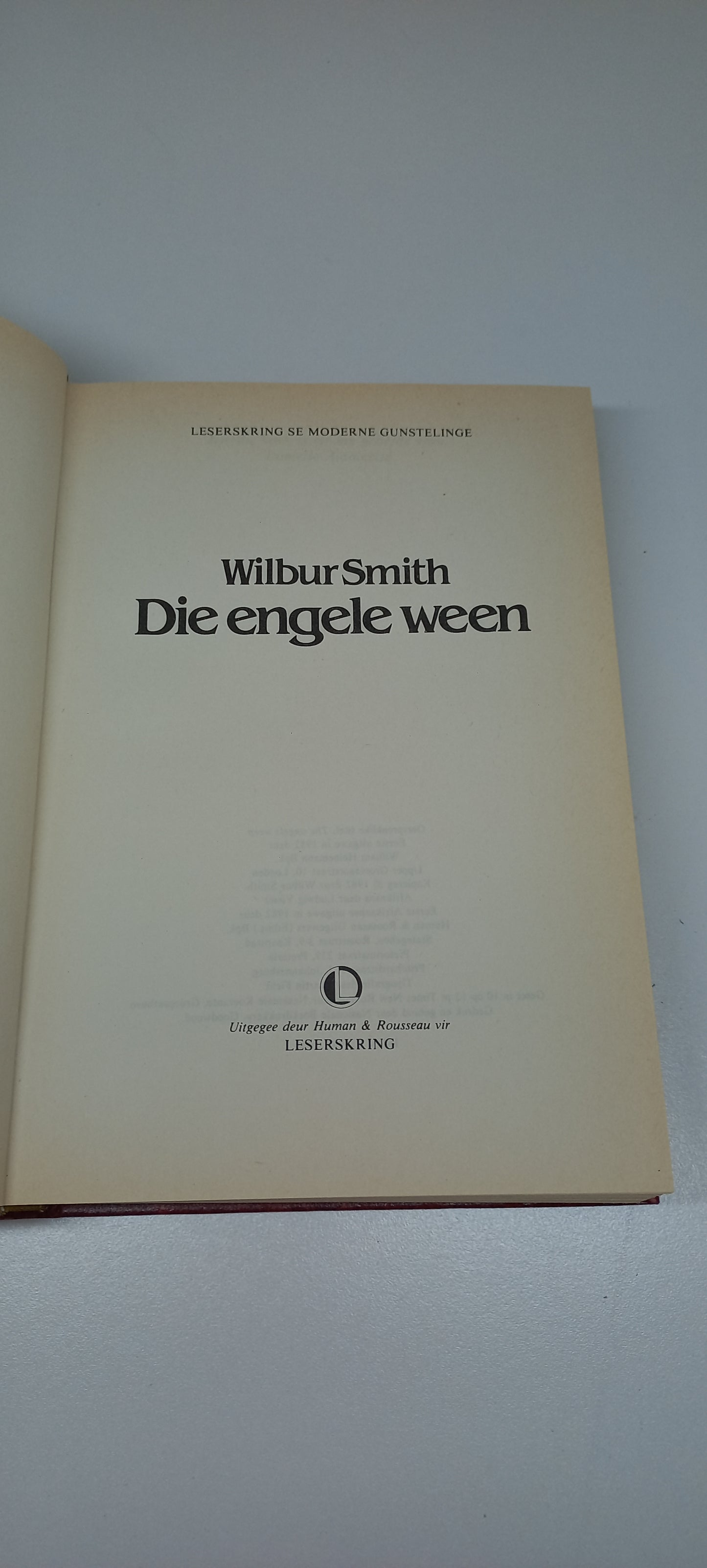 Die Engele Ween by Wilbur Smith