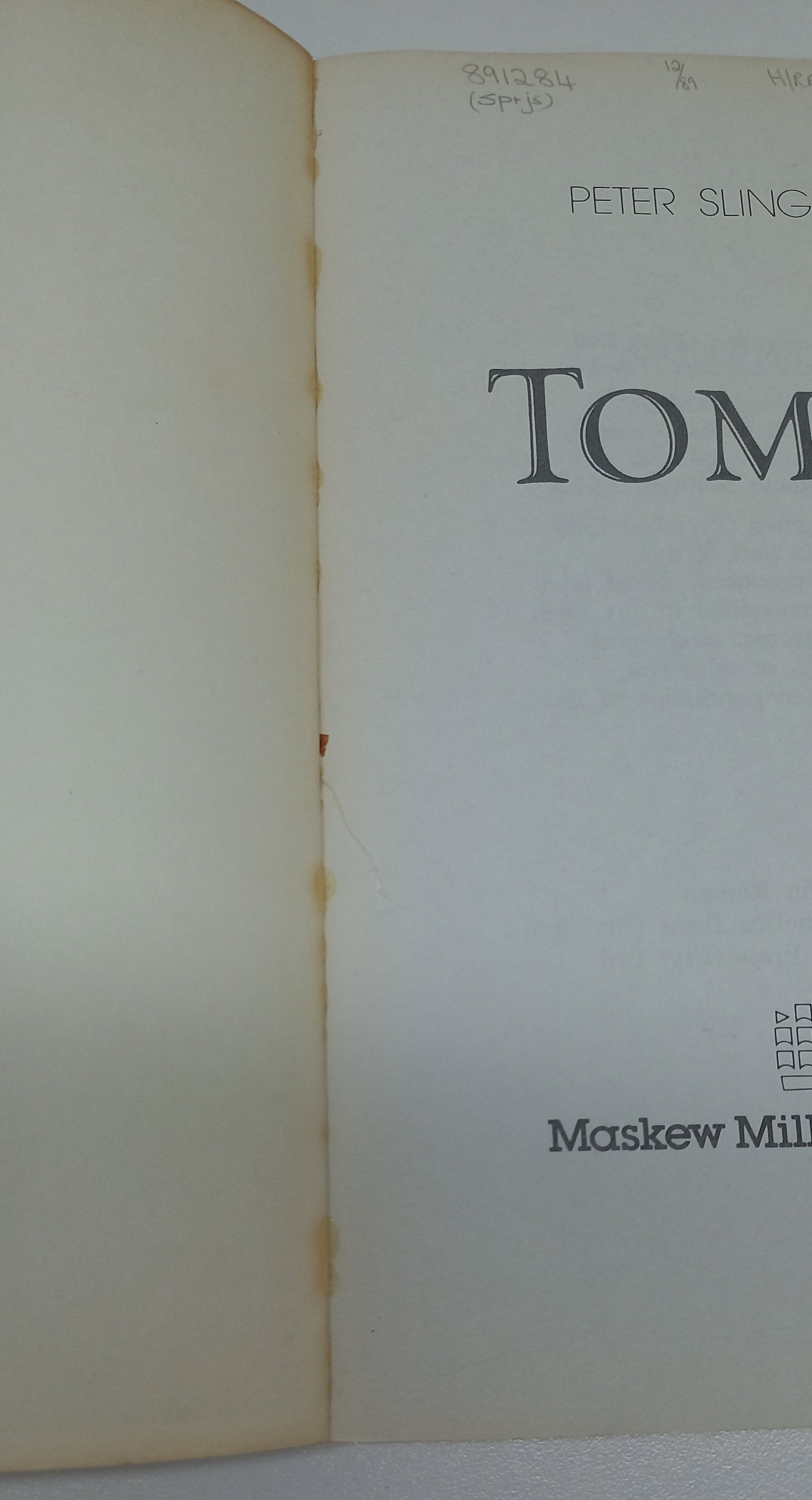 Tomas by Peter Slingsby