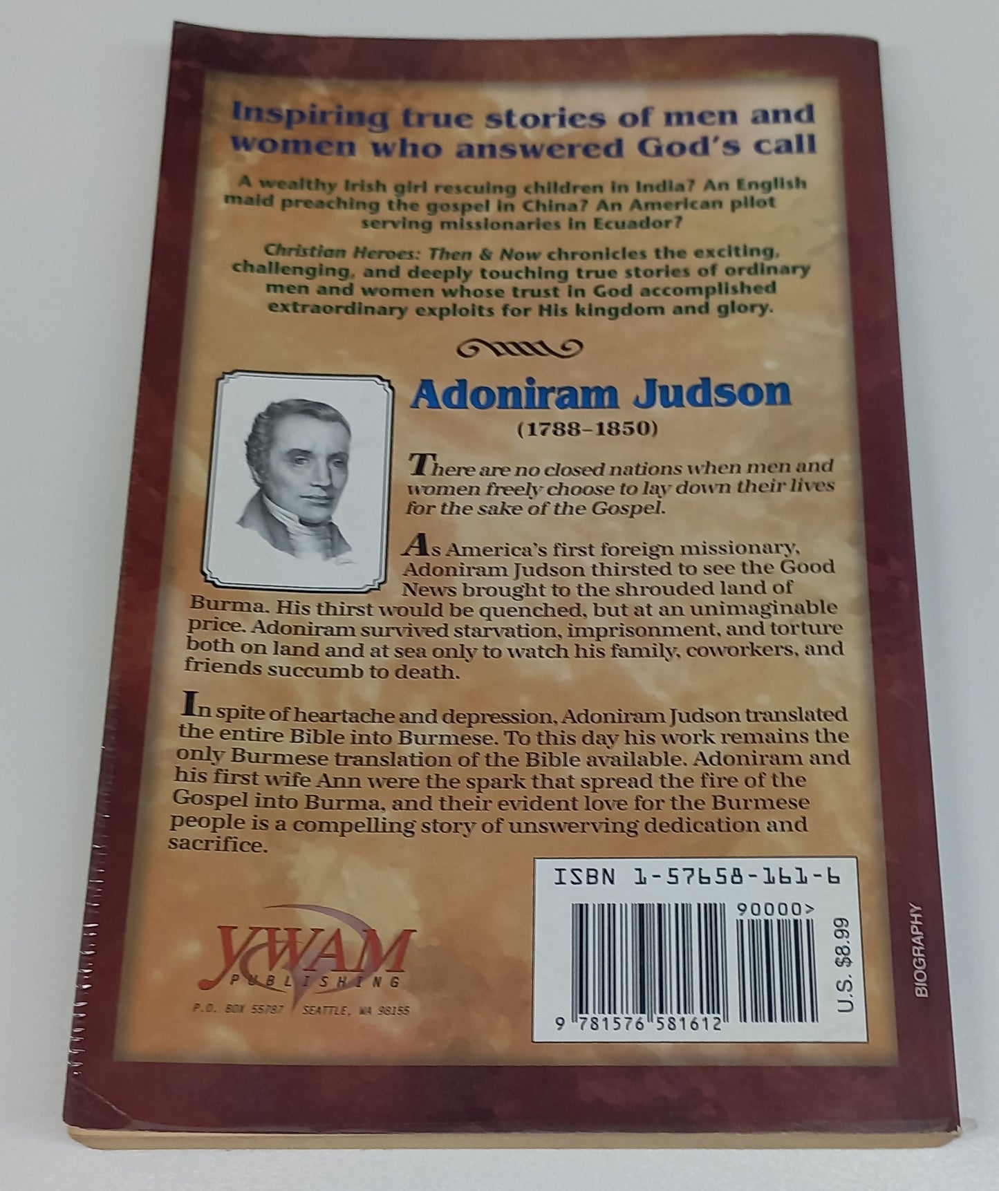Adoniram Judson: Bound for Burma