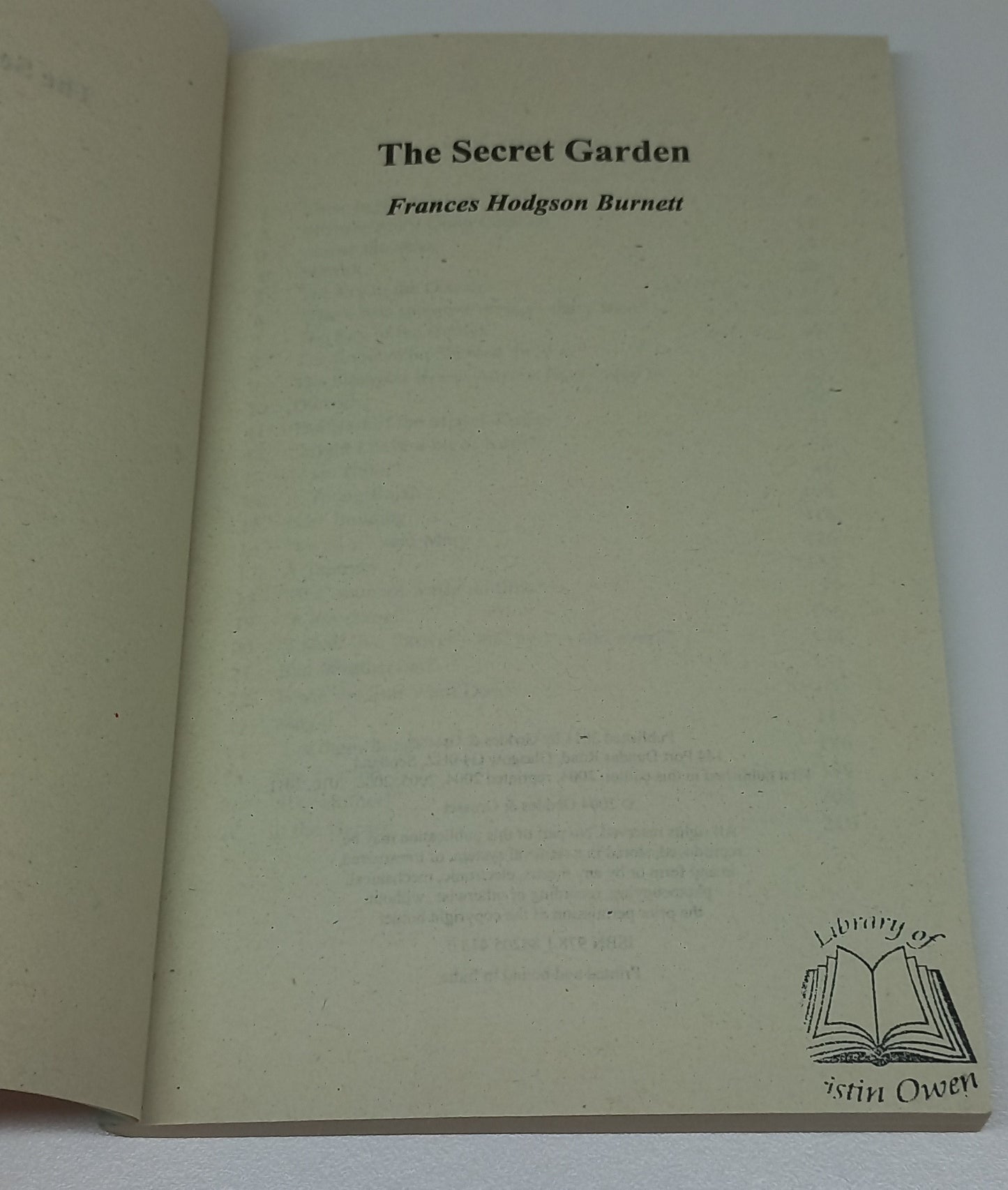 The Secret Garden by Frances Hodgson Burnett