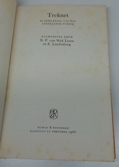 Treknet Bloemlesing Uit Die Afrikaanse Poesie by N.P. Van Wyk Louw & E. Lindenberg
