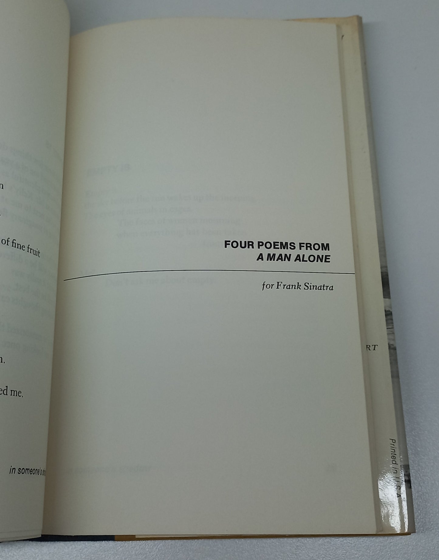 Rod McKuen In Someone's Shadow (Poems)