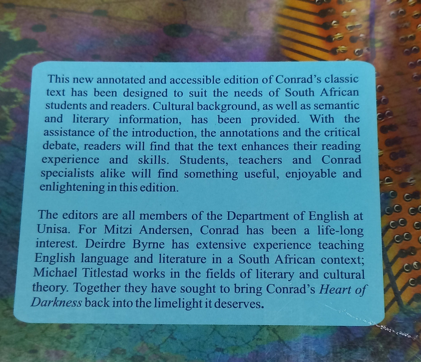 Heart of Darkness by Joseph Conrad (With Notes) (UNISA Edition)