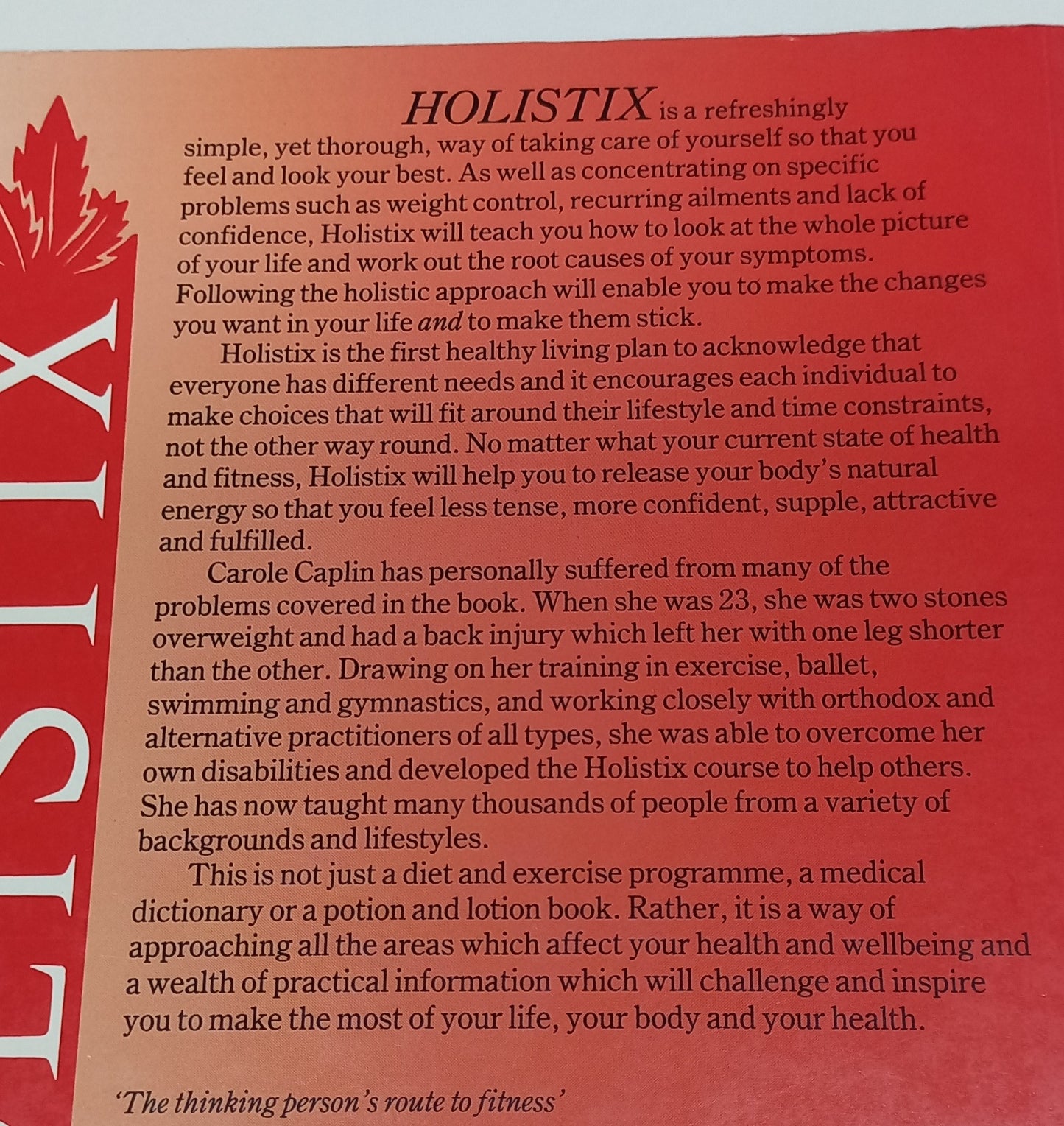 Holistix by Carole Caplin