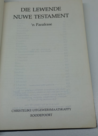 Die Lewende Nuwe Testament Bible: 'n Parafrase
