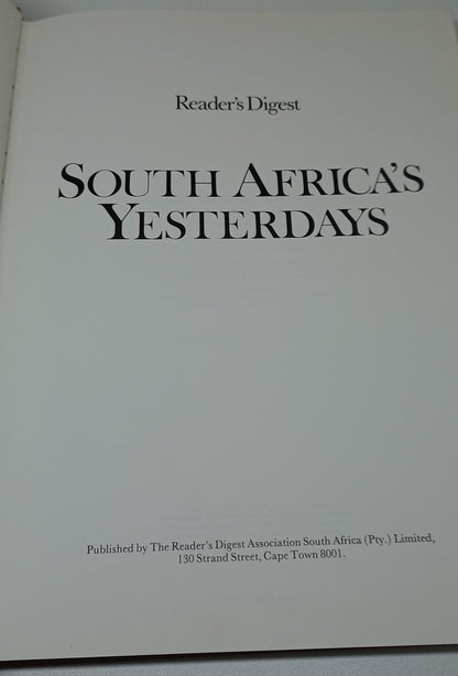South Africa's Yesterdays by Reader's Digest