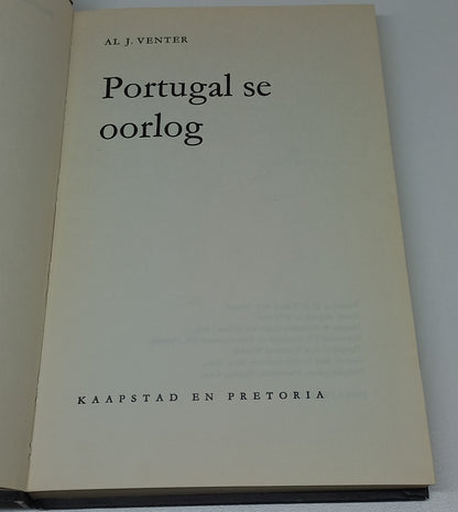 Portugal se Oorglog by Al J. Venter