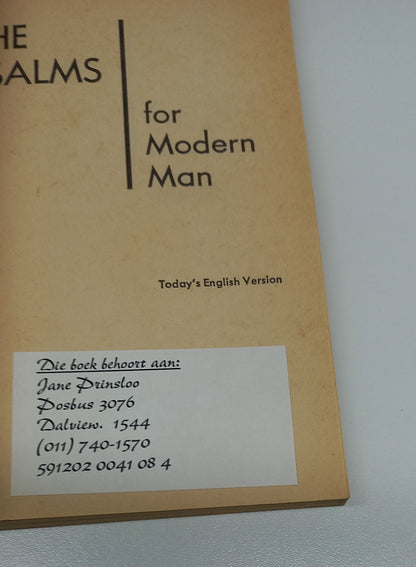 The Psalms For Modern Man