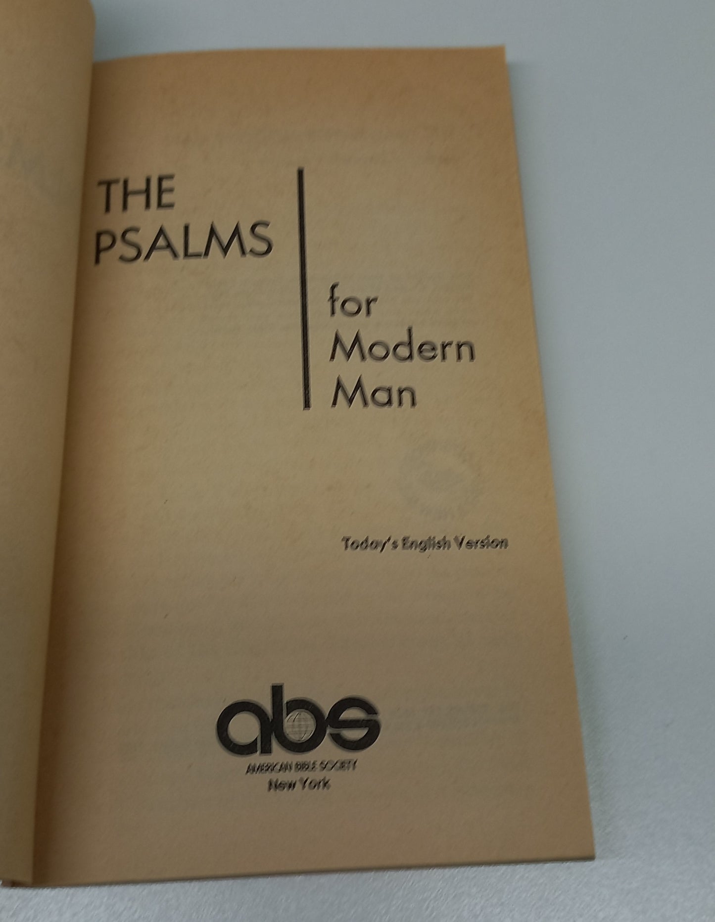 The Psalms For Modern Man