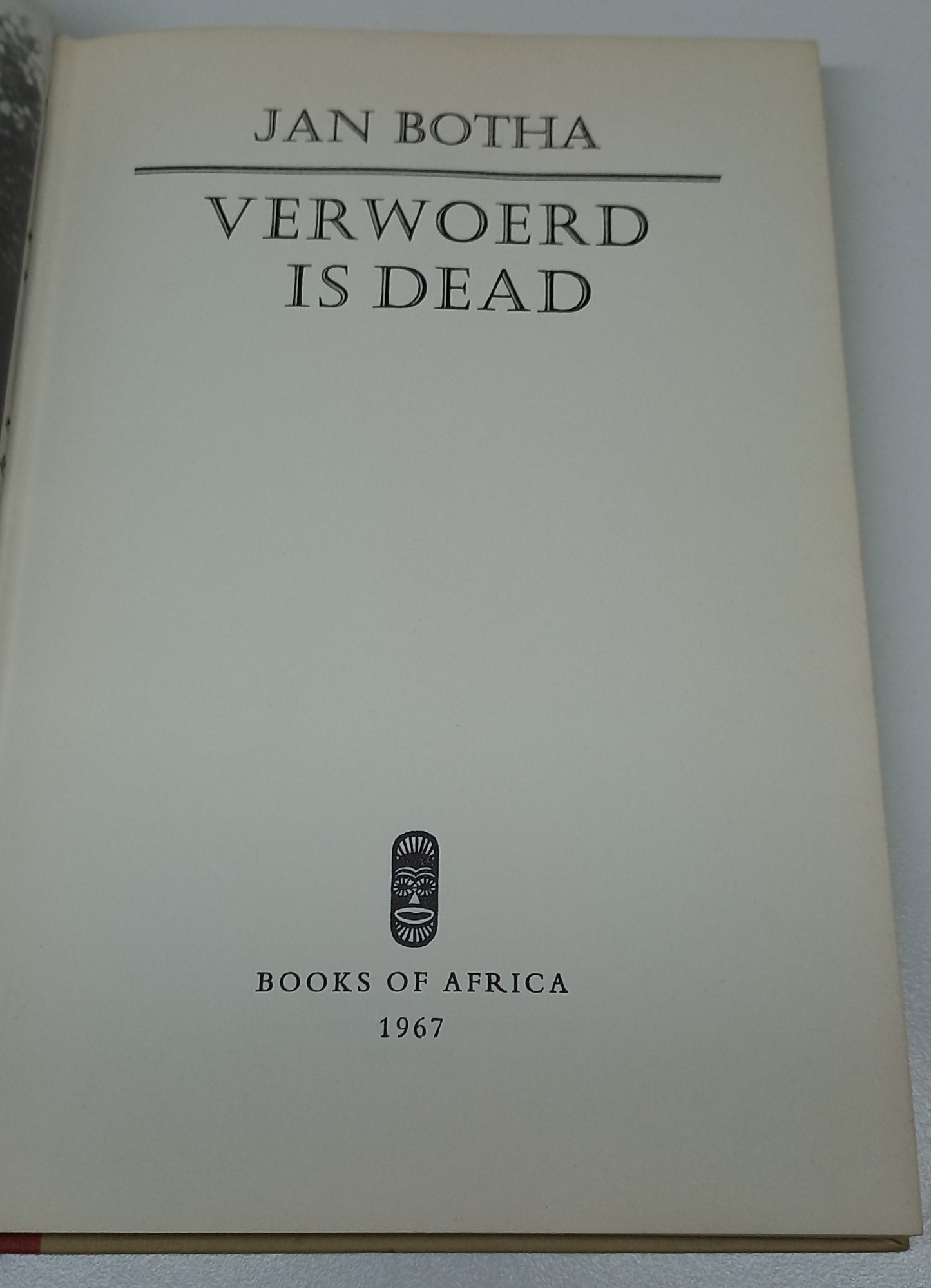 Verwoerd is Dead by Jan Botha