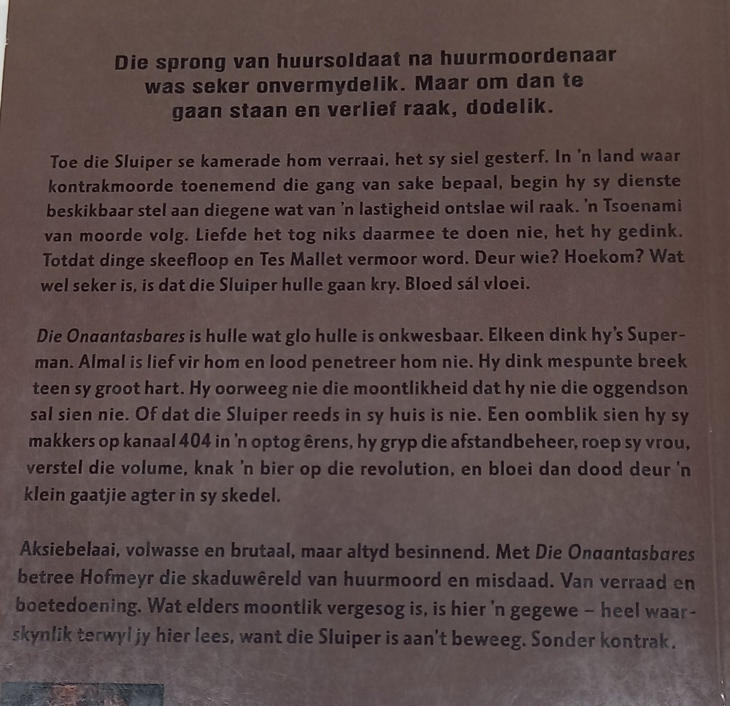 Die Onaantasbares