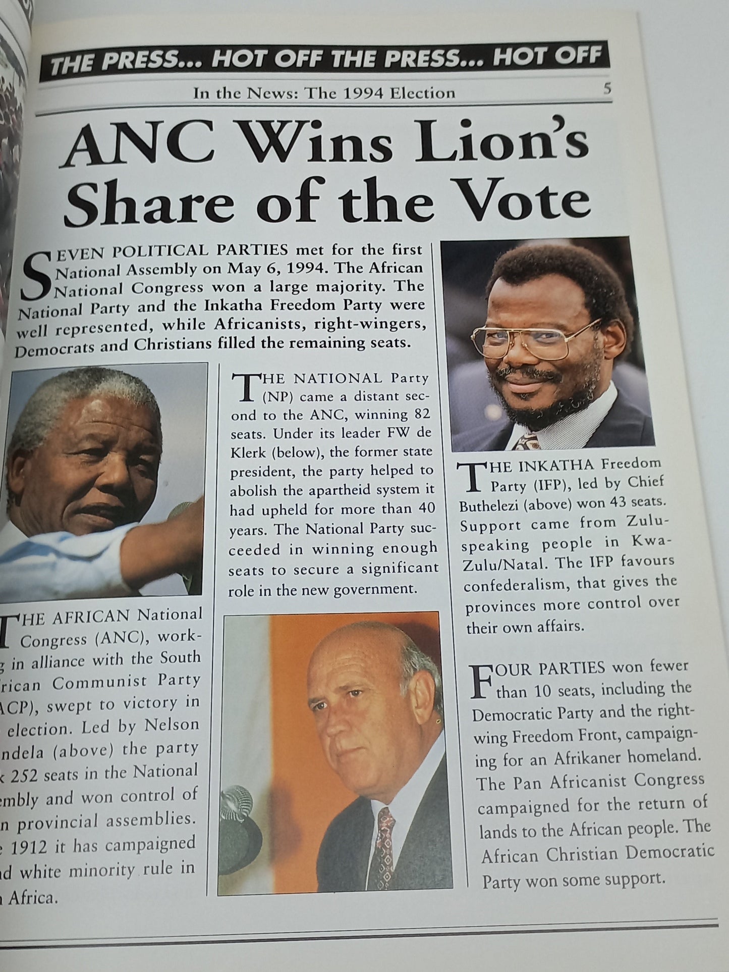 South Africa: Hot Off The Press