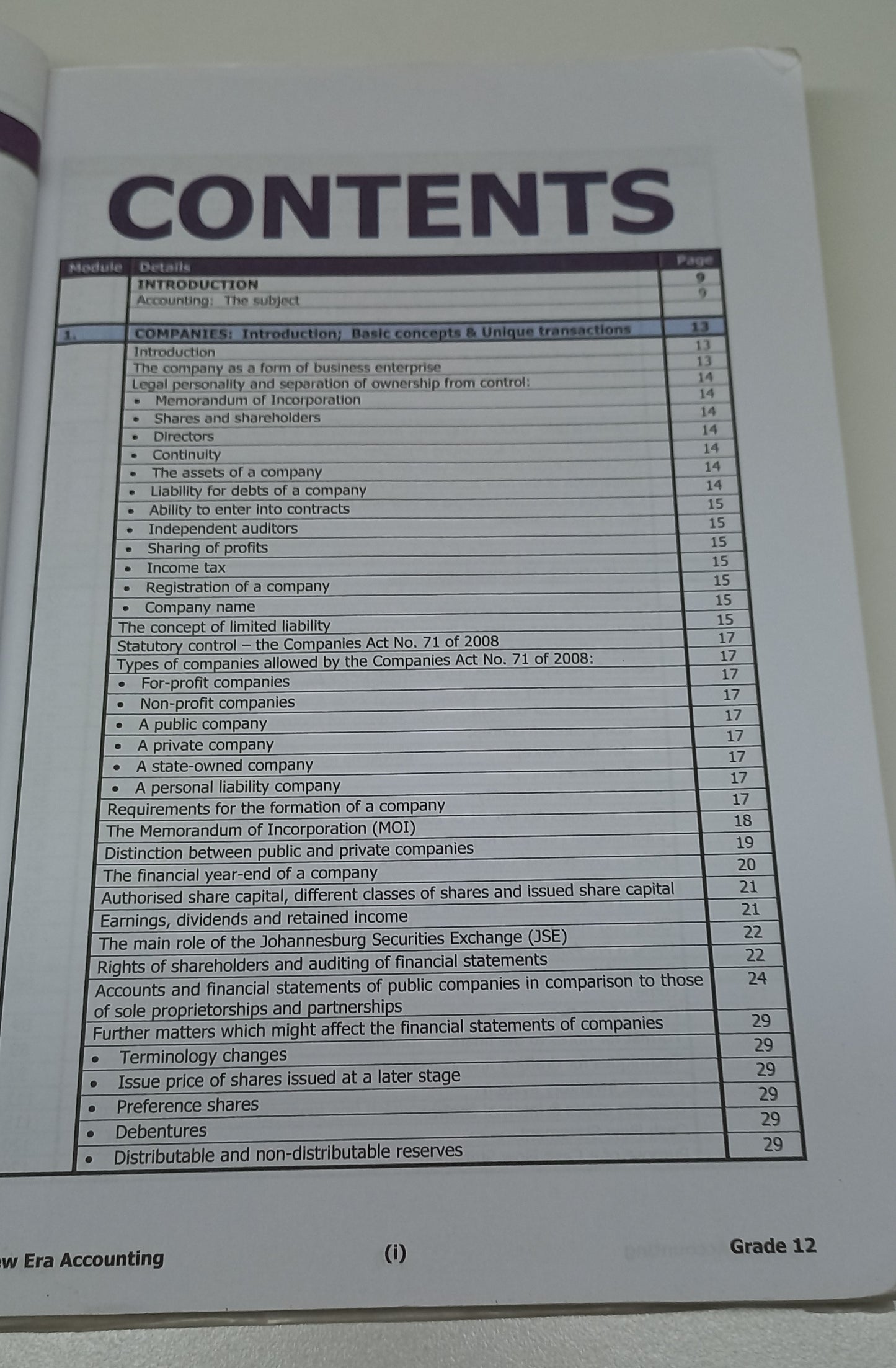 Accounting Learner's Book Grade 12: New Era CAPS Approved 2014 Edition by Hall, Woodroffe, Aboobaker, Singh et al.