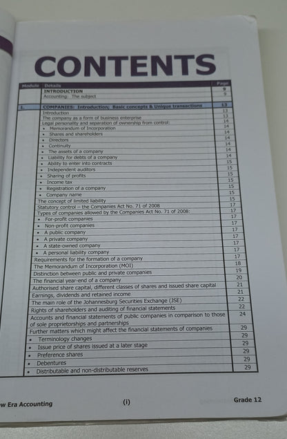 Accounting Learner's Book Grade 12: New Era CAPS Approved 2014 Edition by Hall, Woodroffe, Aboobaker, Singh et al.