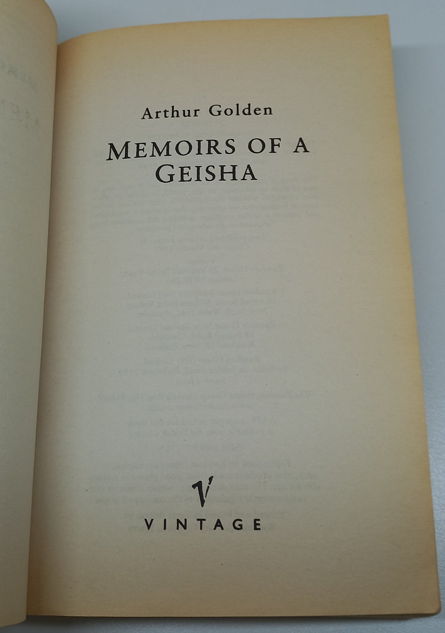 Memoirs of a Geisha by Arthur Golden