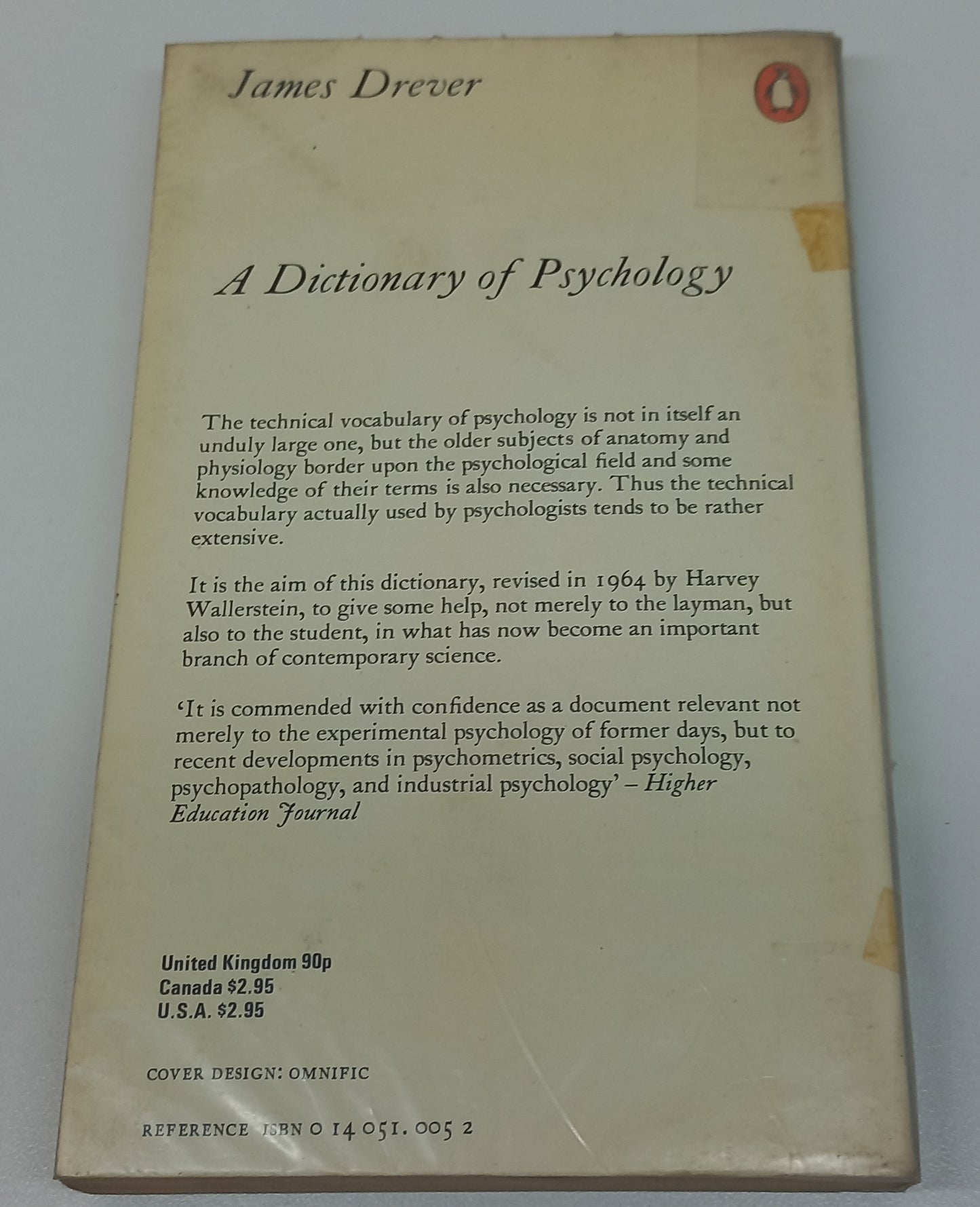 A Dictionary of Psychology