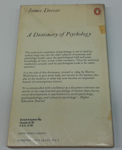 A Dictionary of Psychology
