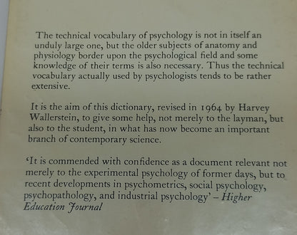 A Dictionary of Psychology