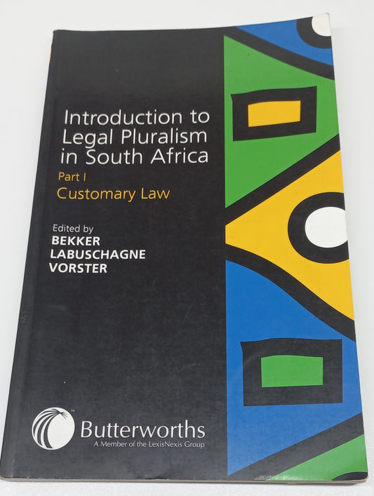 Introduction to Legal Pluralism in South Africa