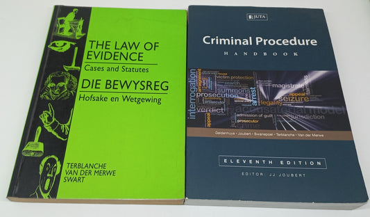 Law of Evidence and Criminal Procedure Book Bundle