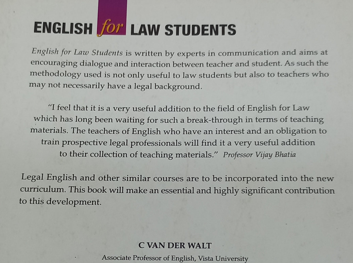 English for Law Students
