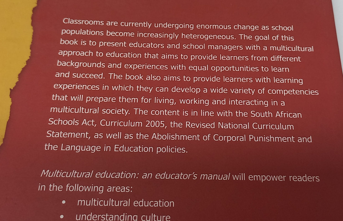 Multicultural Education: An Educator's Manual