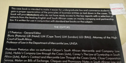Student Case Book on Business Entities 3rd Edition