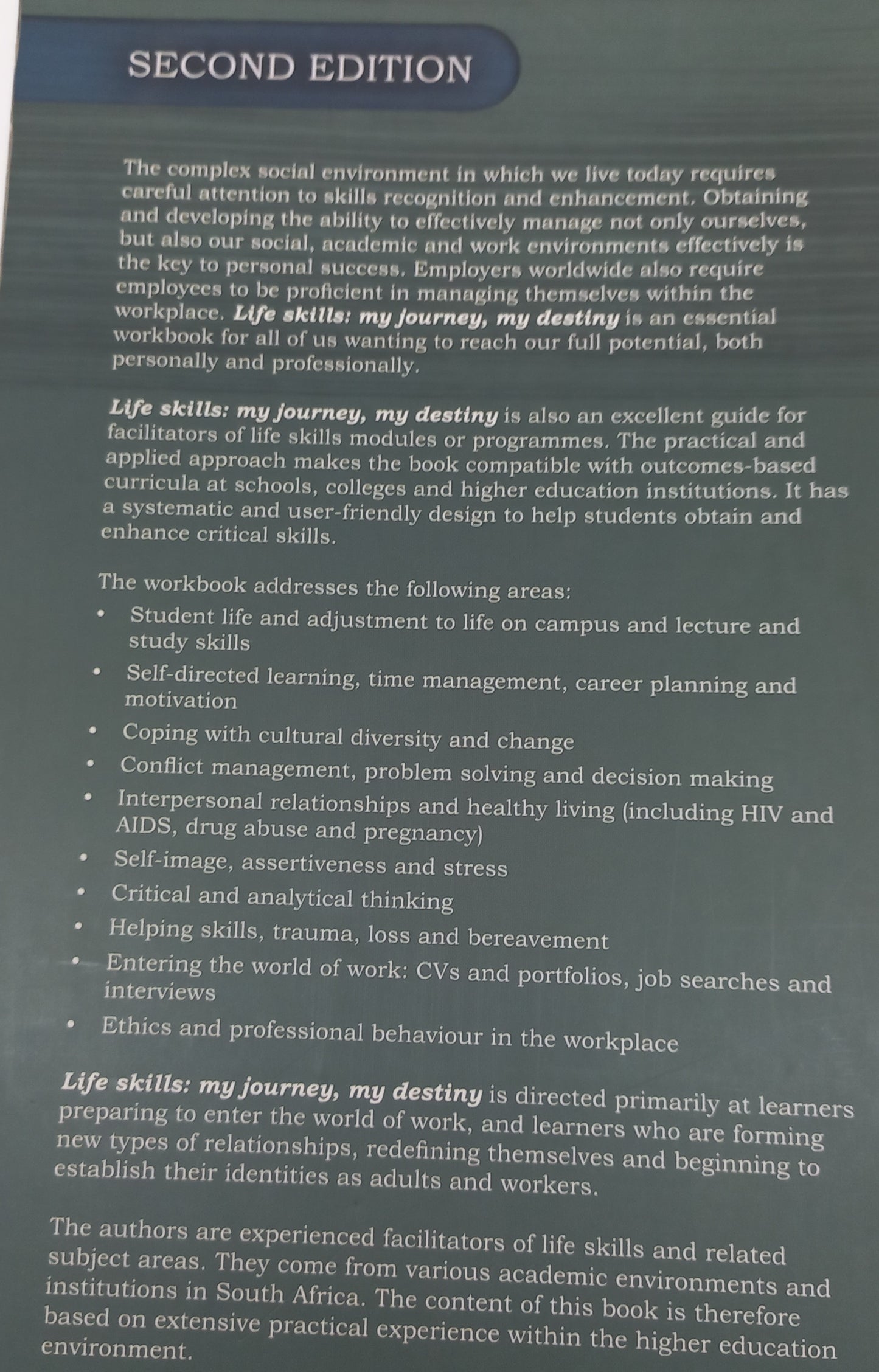 Life Skills: My Journey, My Destiny