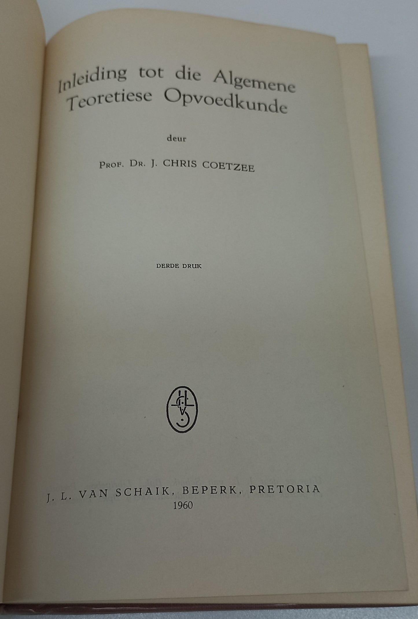 Inleiding tot die Algemene teoretiese Opvoedkunde