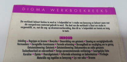 Werkboek Vir Bewysreg - C.W.H. Schmidt