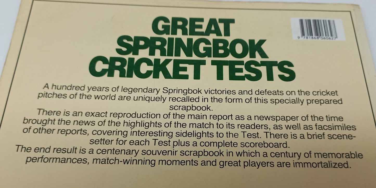 Great Springbok Cricket Tests