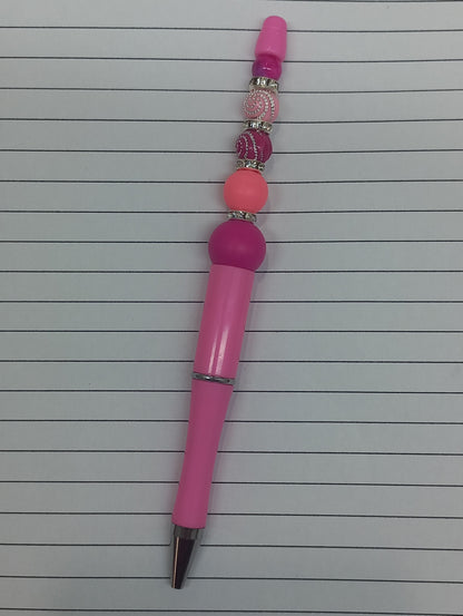 Sparkling Pink Beaded Pen