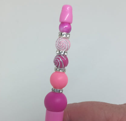 Sparkling Pink Beaded Pen