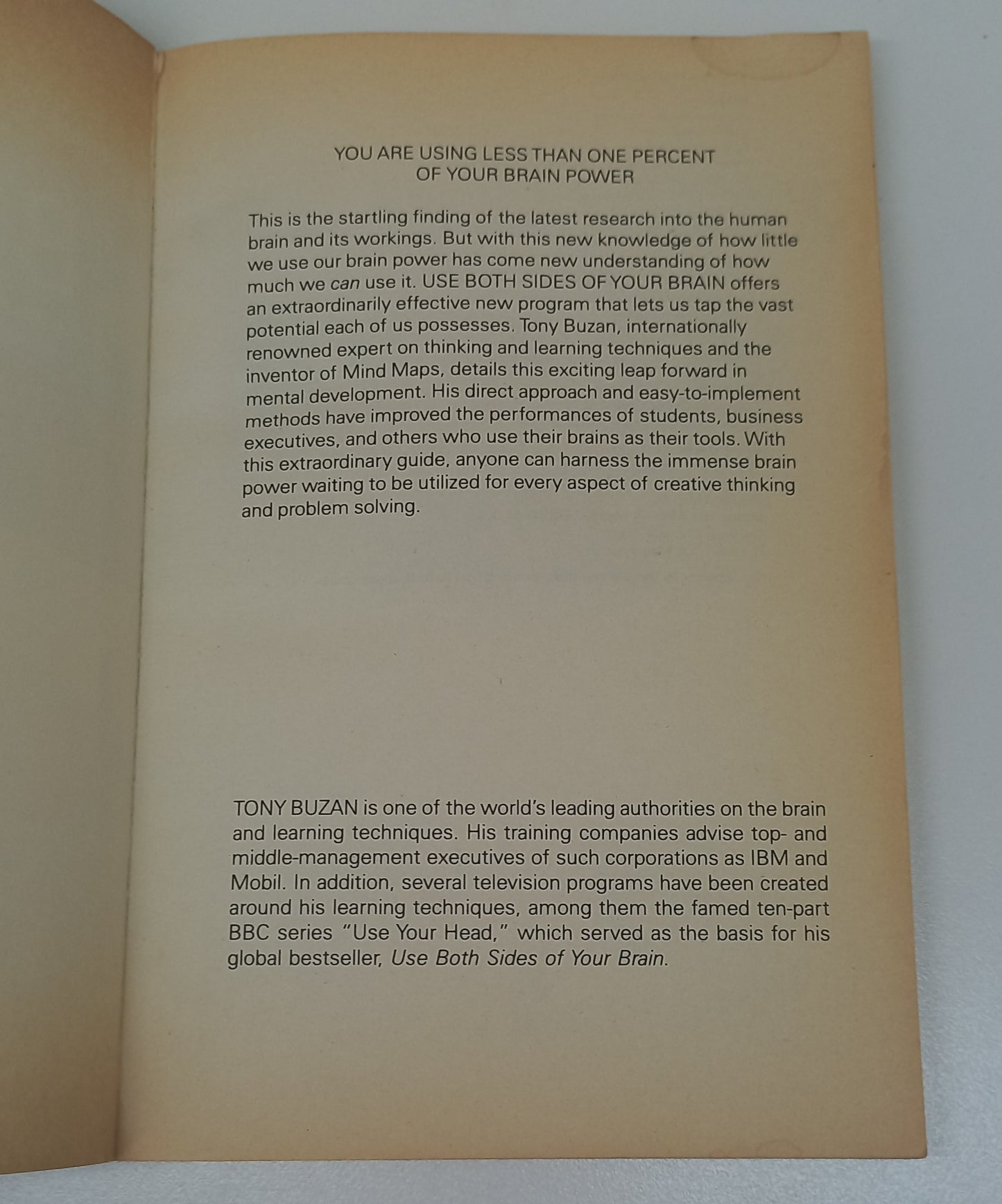 Use Both Sides of Your Brain by Tony Buzan (3rd Edition)