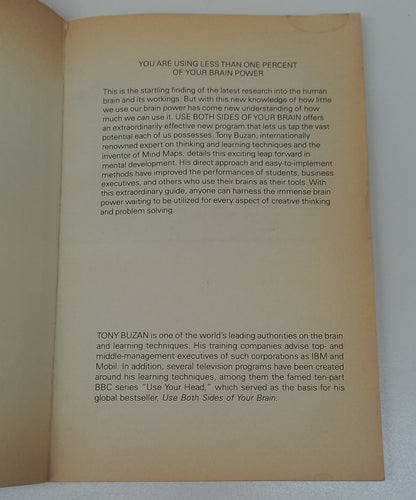Use Both Sides of Your Brain by Tony Buzan (3rd Edition)