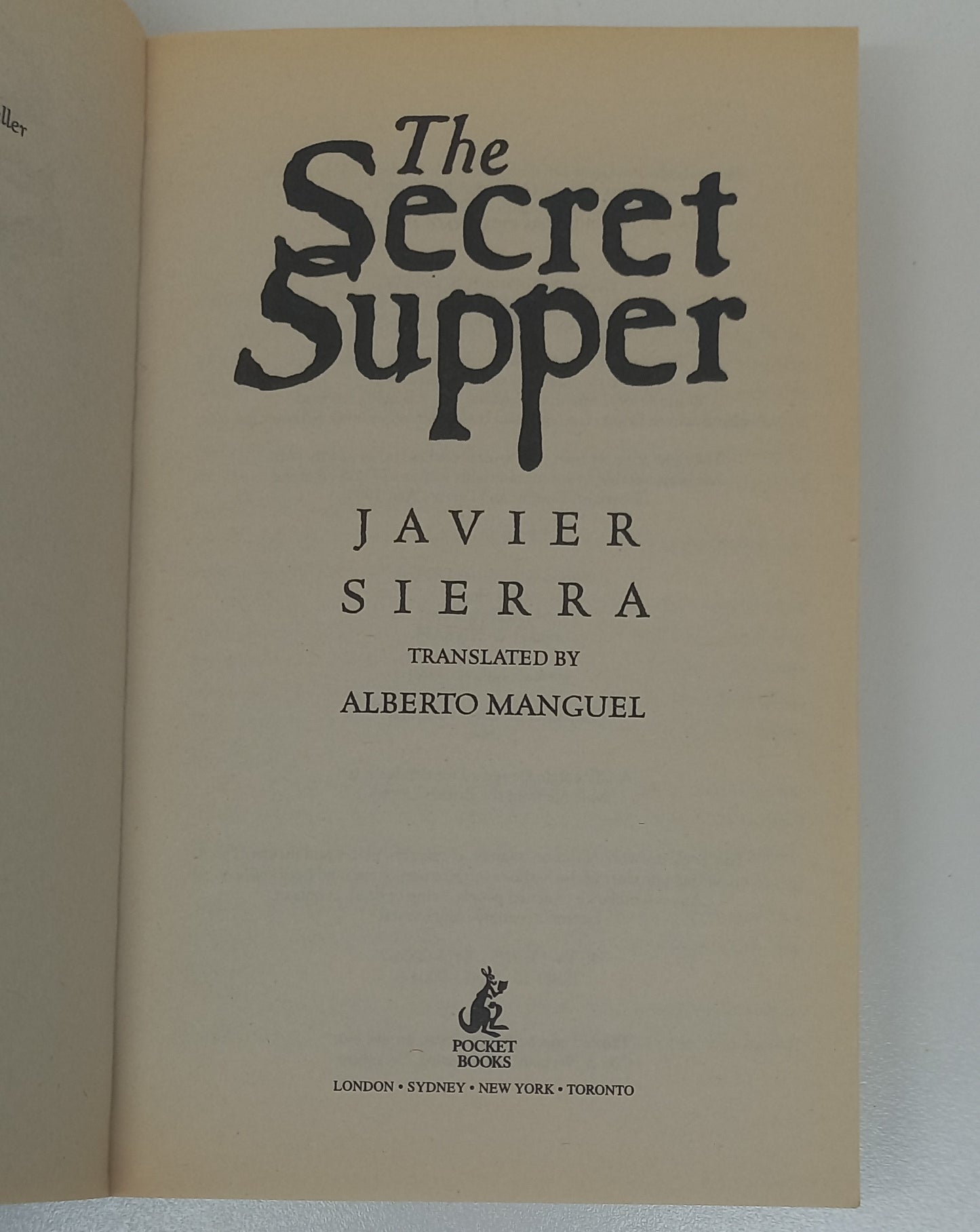 The Secret Supper by Javier Sierra
