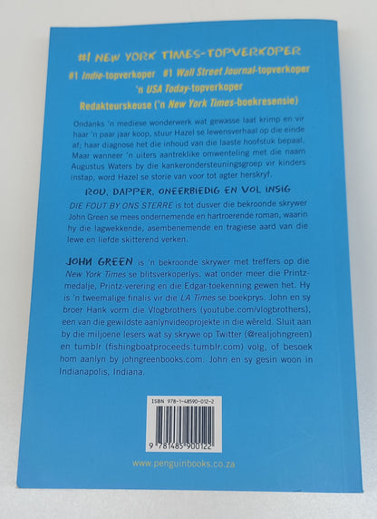 Die Fout by Ons Sterre by John Green (Afrikaans Translation of The Fault in Our Stars)