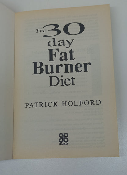 The 30 Day Fat Burner Diet