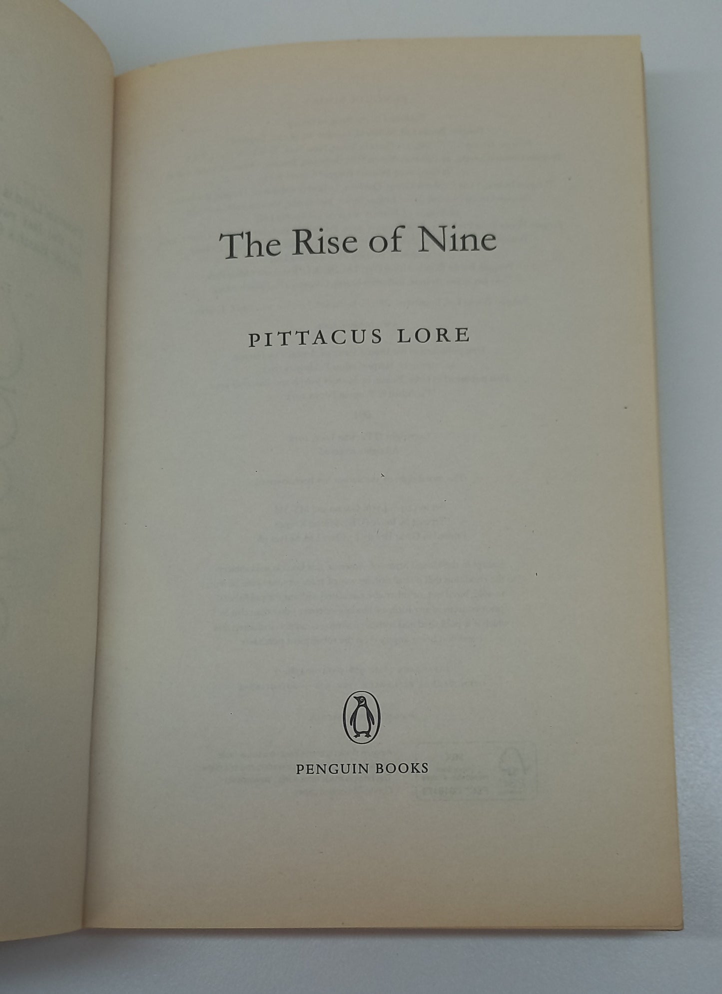 The Rise of Nine by Pittacus Lore (Lorien Legacies #3)