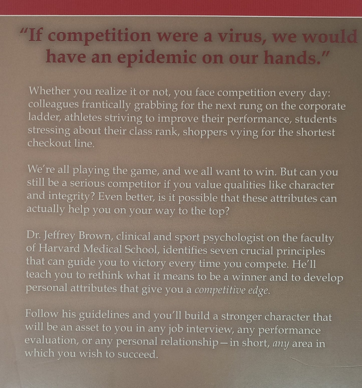 The Competitive Edge