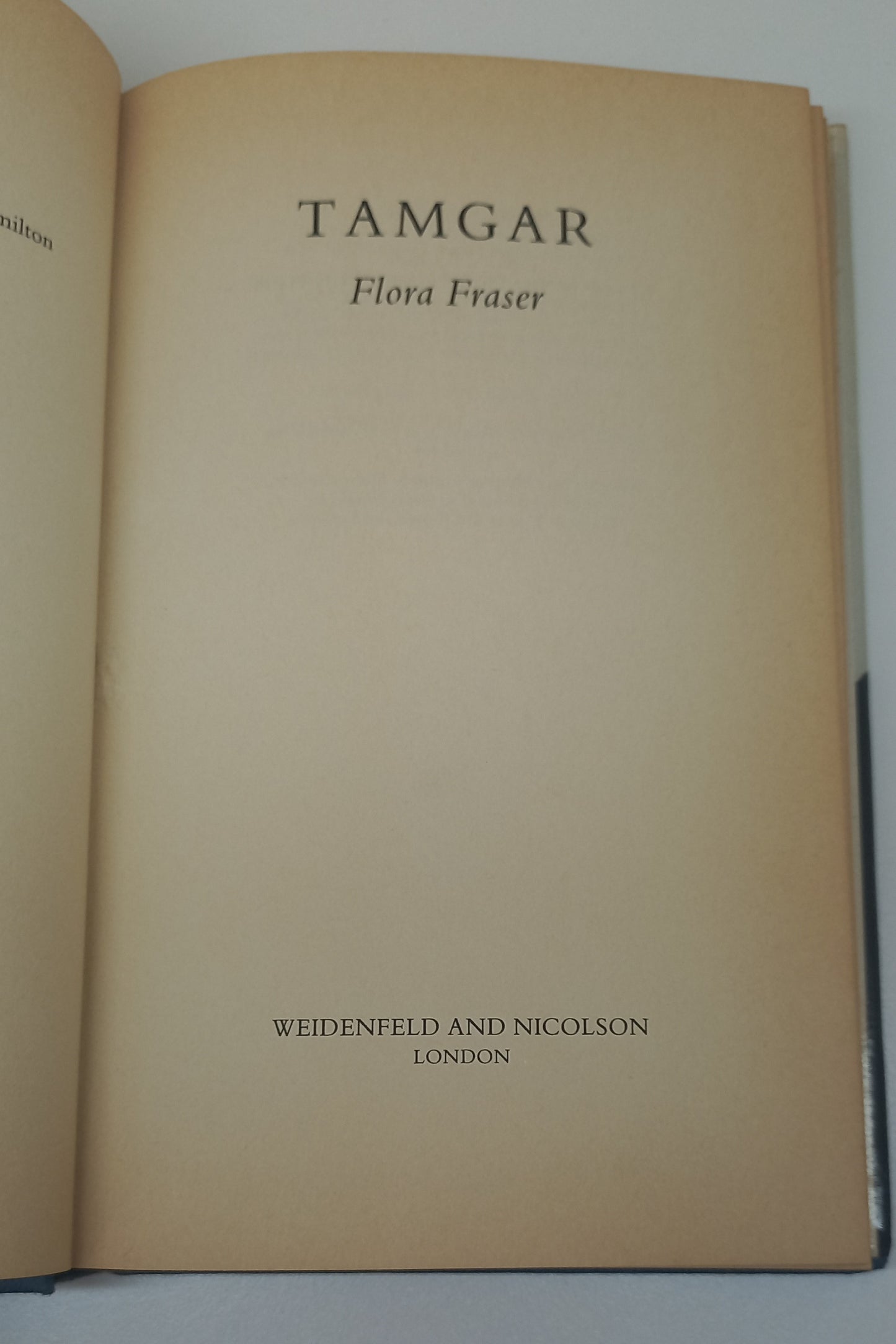 Tamgar by Flora Fraser