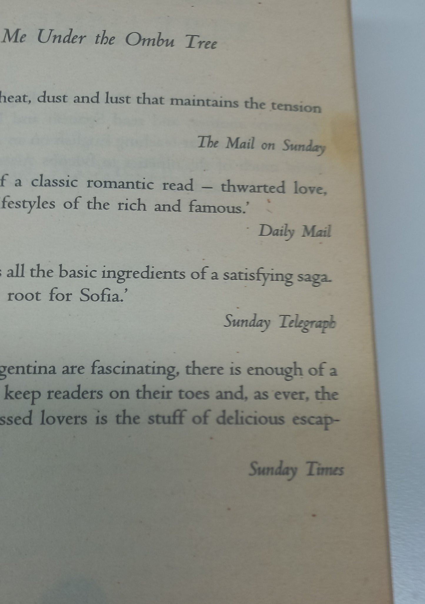 Meet Me Under the Ombu Tree