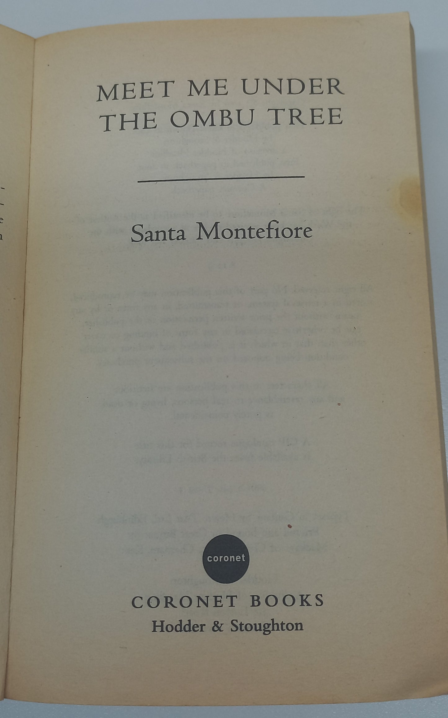 Meet Me Under the Ombu Tree