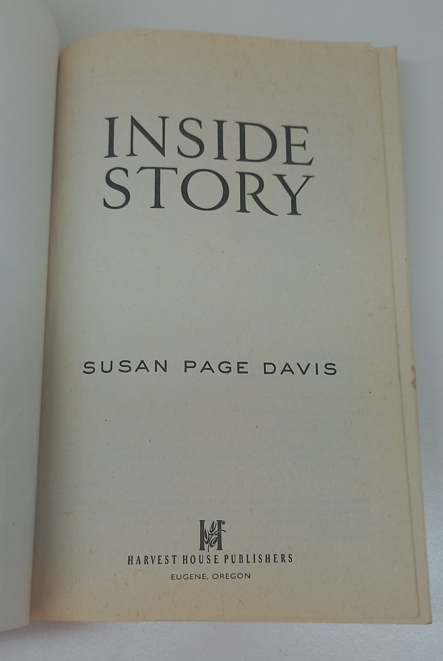 Inside Story: A novel by Susan Page Davis