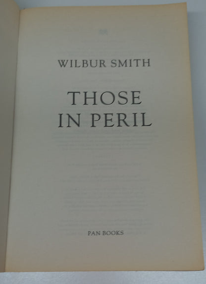 Those in Peril by Wilbur Smith (Hector Cross #1)