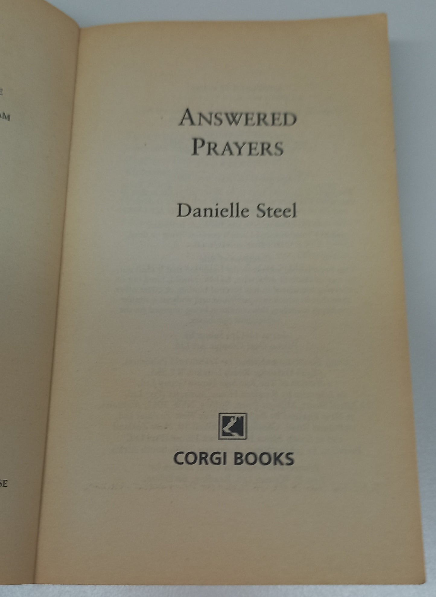 Answered Prayers by Danielle Steel