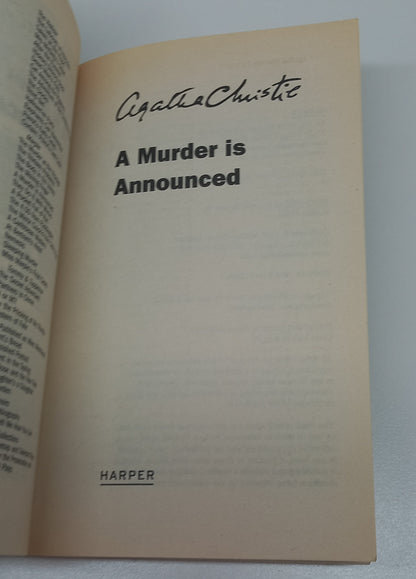A Murder is Announced by Agatha Christie (Miss Marple #4)
