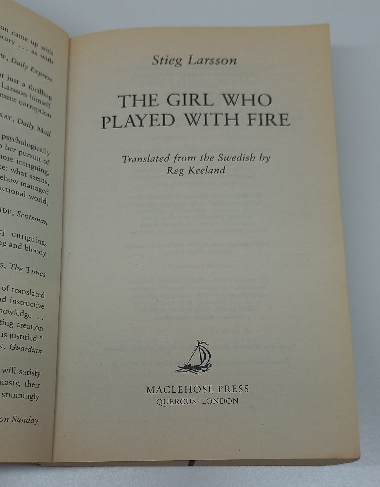 The Girl Who Played with Fire (Millenium #2) by Stieg Larsson