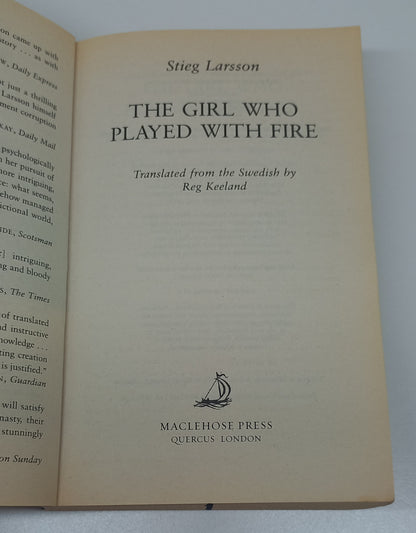 The Girl Who Played with Fire (Millenium #2) by Stieg Larsson