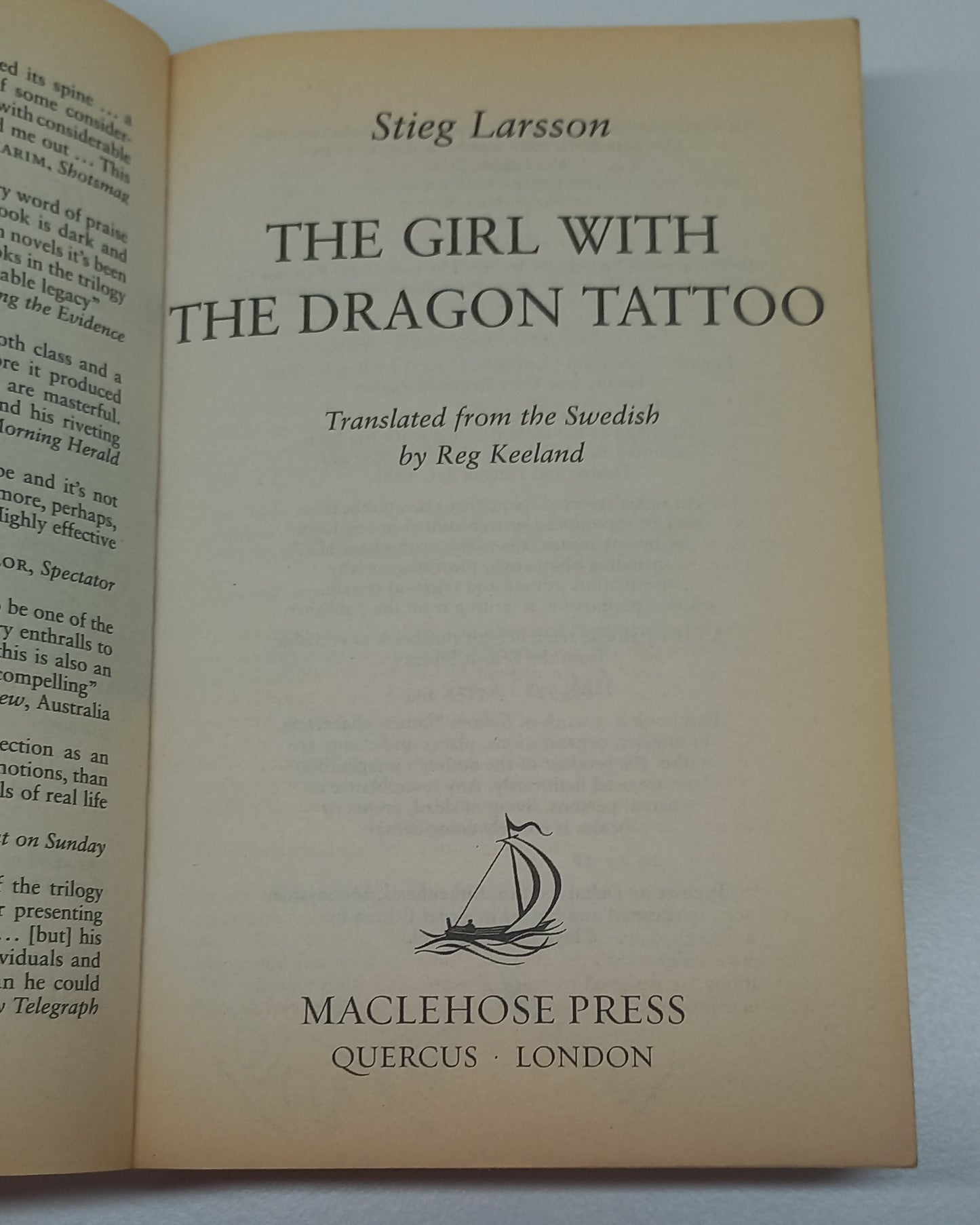 The Girl with the Dragon Tattoo (Millenium #1) by Stieg Larsson